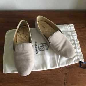 Birdies Starling Suede Slippers Slate Light Beige